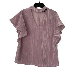 Marciano Dawn Pink Velvet Top - Size M